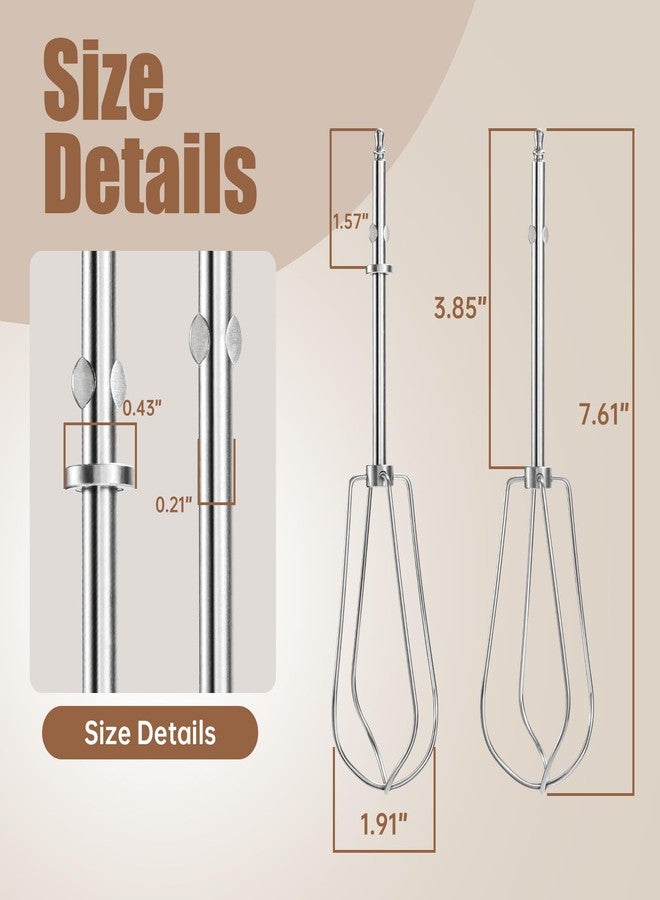 DuckcowsC Replacement Beaters for Cuisinart Hand Mixer CHM-3 CHM-5 CHM-7 HM-50 HM-70 HM-90 HTM-9LT, Hand Blender Replacement Parts CHM-BTR Whisk Attachments - Image 2